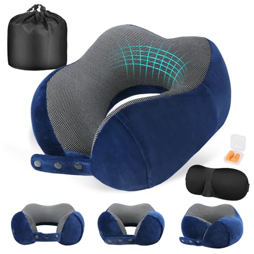 Cirorld Almohada de Viaje Cuello, Cojin de Viaje Cuello para Avi&oacute;n y Coche, Cojin Cervical Viaje...
