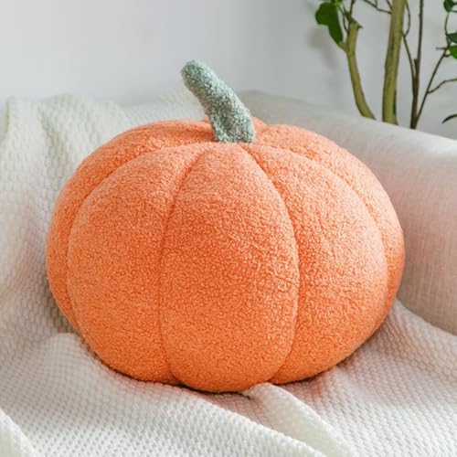 Bettschlange Coj&iacute;n de calabaza, decoraci&oacute;n de calabaza en 3D, coj&iacute;n de peluche de calabaza de...