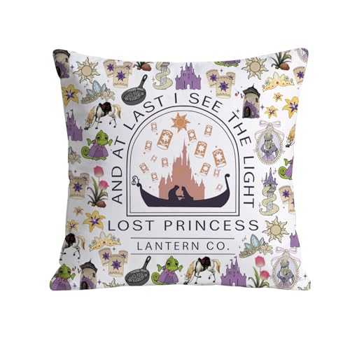 FUNYSO Funda de almohada inspirada en dibujos animados, regalo para fan&aacute;ticos de princesa,...