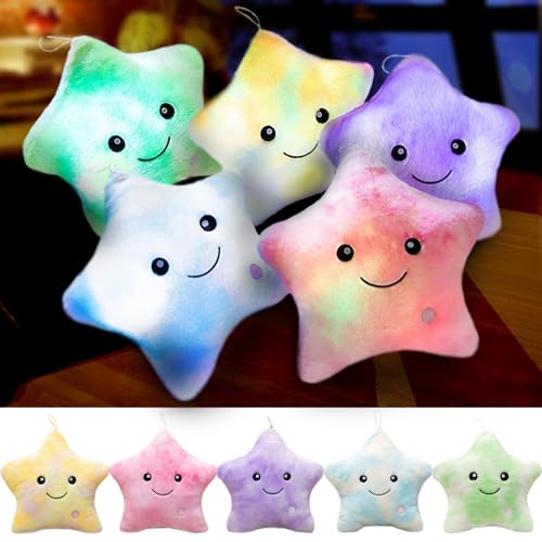 Kyduu Coj&iacute;n de Peluche con luz LED, Almohada con Luces Almohada Felpa Luminoso, Cojines...