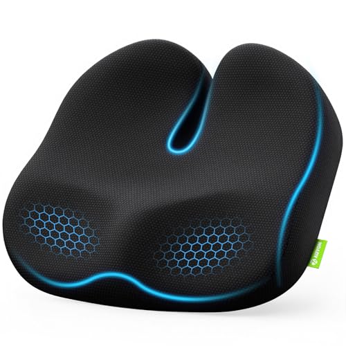 AUVON Cojin Silla Oficina, Coj&iacute;n Coxis de Asiento por Regi&oacute;n Ortop&eacute;dico, Coj&iacute;n Ergon&oacute;mico para...