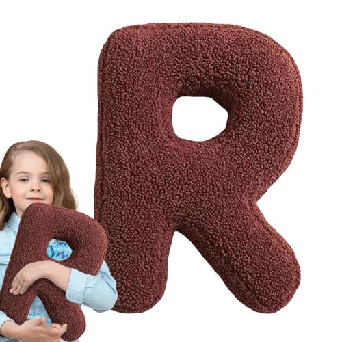 Gen&eacute;rico Coj&iacute;n con Inicial del Alfabeto para Sof&aacute;, Cama y Coche - Almohada con Forma de Letra