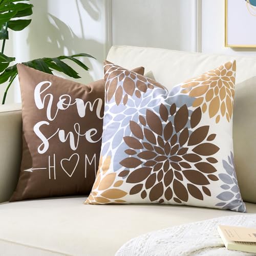 Funda de Cojines 50x50 Sofa Decorativos en Felpa Corta Suave Como el Terciopelo,Juego de 2 Funda de...