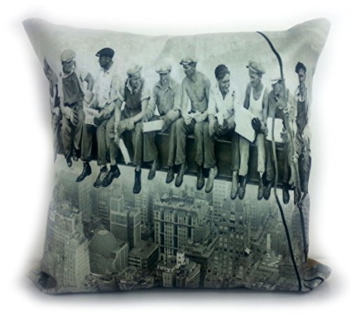CUSHIONMANIA Fundas de coj&iacute;n fotogr&aacute;fico 3D o Cojines Vintage Animal Londres Caja de Tela Suave...