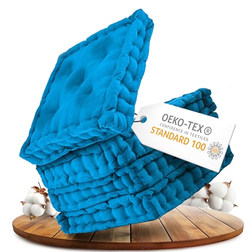 Gr&auml;fenstayn&reg; Set de 4 Cojines, Cojines para Silla de 40 x 40 x 8 cm para Interior y Exterior de...