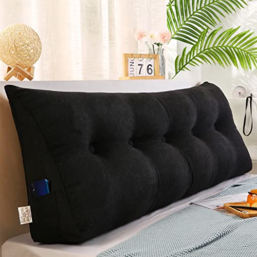 CUSENA Cabecero Grande de Lectura Almohada algod&oacute;n Lino sof&aacute; Cama coj&iacute;n Respaldo Almohada...