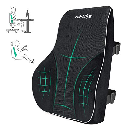 Carttiya Cojin Lumbar Coche,Almohada de Soporte Lumbar de Espuma de Memoria,Coj&iacute;n Respaldo para...