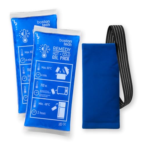 Boston Tech REMEDY Bolsa de Gel Fr&iacute;o y Calor con funda multiposici&oacute;n | Terapia fr&iacute;o-calor ideal...