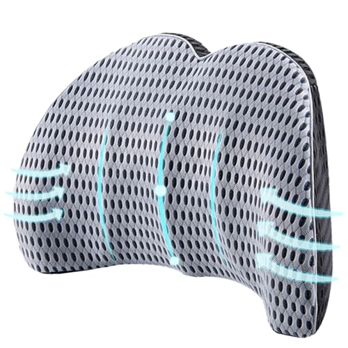 Aipwerer Coj&iacute;n Lumbar Coche, Cojin Lumbar Silla Oficina, Almohada Lumbares Ergon&oacute;mica en Espuma de...