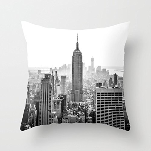 Fundas de almohada decorativas de lona de Nueva York, 18 x 18 pulgadas, regalos para amigos