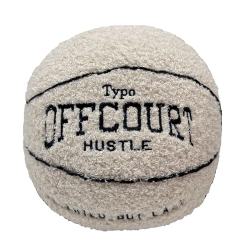 Peluche Basket-Ball Almohada Esponjosa De Peluche, 25cm Juguete De Baloncesto De Peluche, Cojín De...