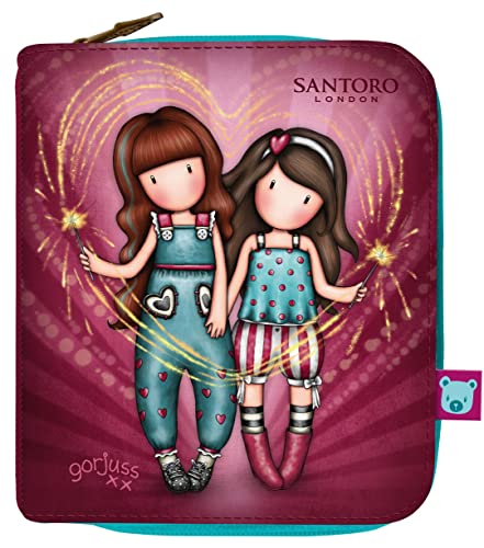 Santoro, Cartera Gorjuss Fairground Fireworks 10X12X3Cm Unisex ni&ntilde;os, Multicolor, Talla &uacute;nica