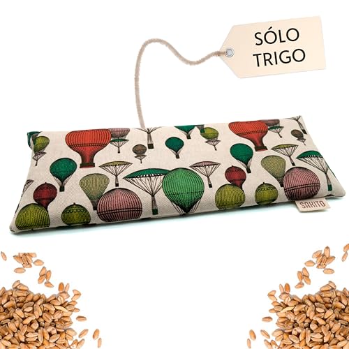 Saco Semillas Microondas (35x12 cm) - Cojin T&eacute;rmico Natural para Cervicales y Lumbalgia, Uso en...
