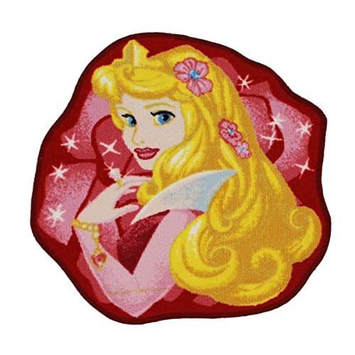 Thedecofactory Disney - Alfombra Aurora, la Bella Durmiente, Disney Rojo 67x67