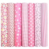 Aucuu 7 Piezas 50x50cm Diseño de Retales Algodón Telas, Tela Algodon, Telas Patchwork, Diseños...