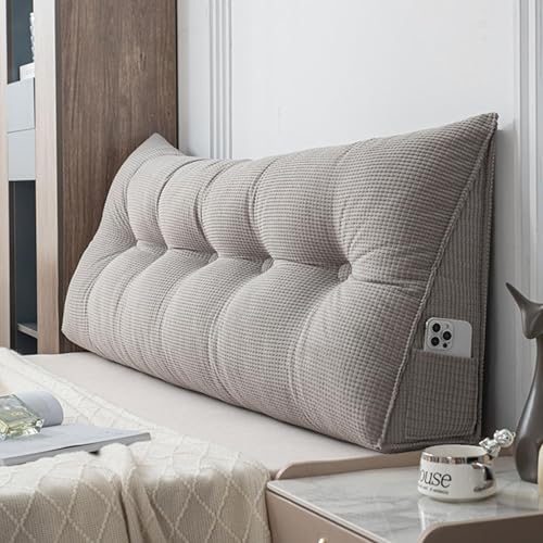 Homesally Almohada Triangular Grande con Cu&ntilde;a Triangular para Respaldo, Almohada de Lectura de...