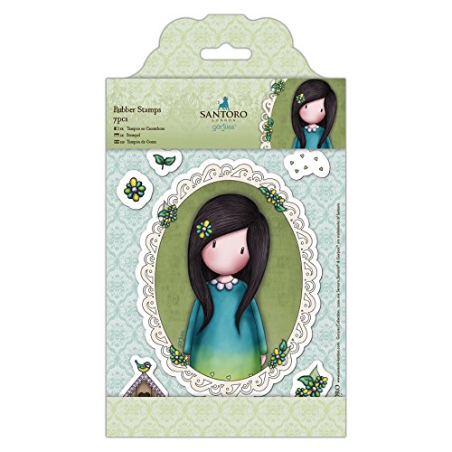 Santoro Gorjuss - Almohadilla para decoupage, Caucho, Multicolor, 23.7 x 13.5 x 0.9 cm