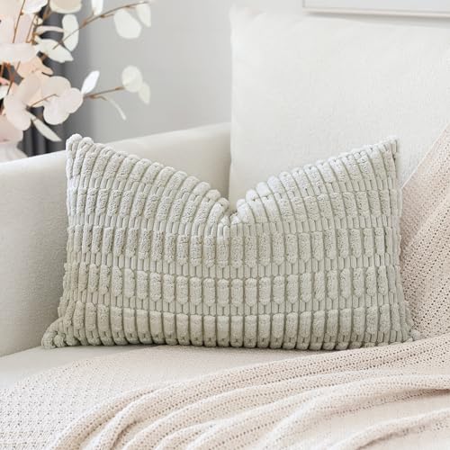 Artscope Juego de 1 Fundas de Cojines Decorativas Cuadradas de Pana 40 x 60 cm para Decoraci&oacute;n del...
