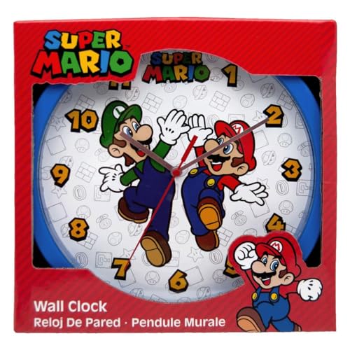 Kids Euroswan Super Mario Reloj Pared 25cm