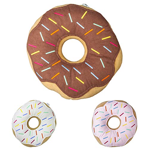 Mabel Home Throw Pillow 14', donut, impresi&oacute;n digital 3D, c&oacute;moda, suave, divertida almohada en...