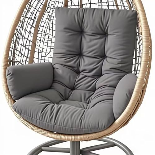 Gen&eacute;rico Coj&iacute;n para Silla Colgante 10 cm con Lazos, Coj&iacute;n para Sill&oacute;n Huevo Resistente al Agua...