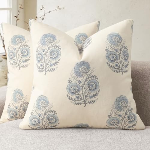 YCOLL Funda de Coj&iacute;n Vintage Estampado Floral 50x50 Set de 2 Fundas de Coj&iacute;n Flores Coj&iacute;n de...