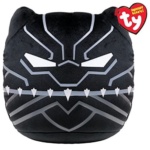 Ty Marvel Squish a Boos - Coj&iacute;n Black Panther 35 cm - TY39344 - Negro - A Partir de 3 a&ntilde;os