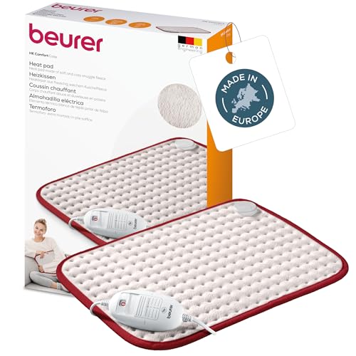 Beurer HK Comfort Almohadilla el&eacute;ctrica, esterilla t&eacute;rmica con calentamiento ultrar&aacute;pido y...