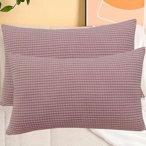 SWJ-swjssb 2 Fundas De Cojín para Sofá Extensible,Fundas Cojines con Cremallera Pana Suave...