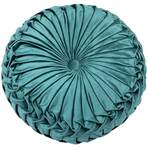 JORTUIO Almohada Redonda De Calabaza,Terciopelo Coj&iacute;n Decorativo De Sof&aacute;,Cojines Lumbar para El...