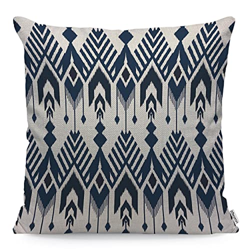 WONDERTIFY Funda de coj&iacute;n azteca Ikat sin costuras para hombres y mujeres, funda de almohada para...