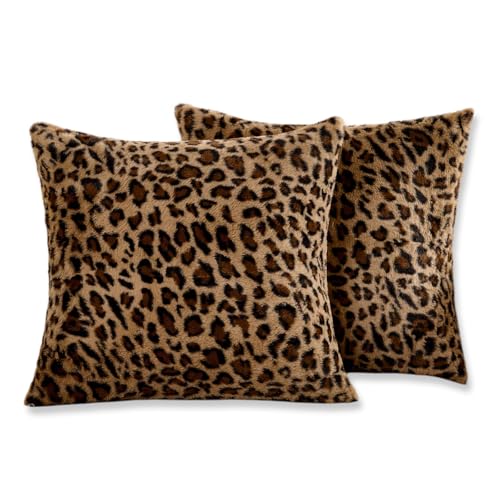 Dermalyx 2 Fundas De Almohada, Fundas De Coj&iacute;n Decorativas De Piel Artificial, Fundas con Estampado...