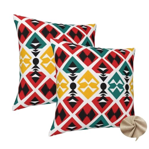 Juego de 2 Funda Cojin 30x30 cm Fundas Cojines Étnico Cojines Cama Decorativos, Funda Cojin...