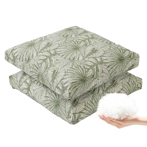 Viste tu hogar Pack 2 Coj&iacute;n Silla Exterior 45x45cm, Tela Alta Densidad, 50% Algod&oacute;n 50%...