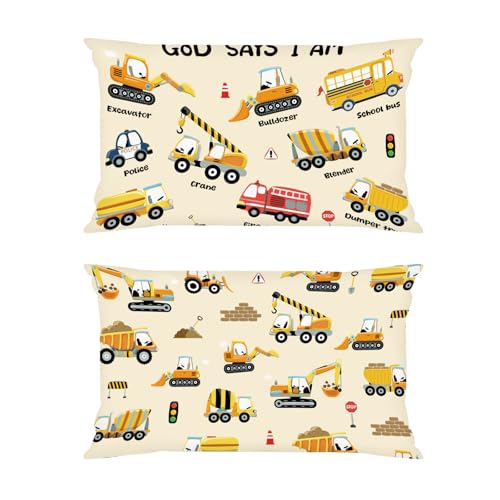 Joymaison Fundas Cojines 33x45cm Juego de 2 Modernas Funda de Almohada Ni&ntilde;os Veh&iacute;culo de...
