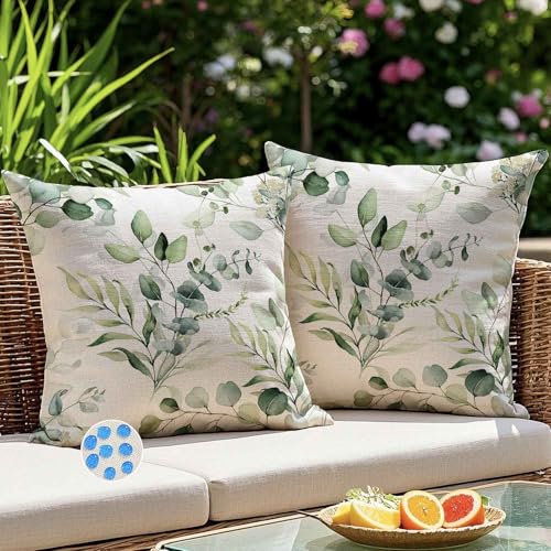 Kiatuniya Funda Cojines Exterior Impermeable 40 x 40 Fundas de Almohada Sofa Decorativo Dise&ntilde;o de...