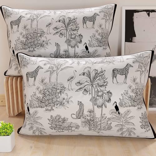 PETTI Artigiani Italiani - Par de Fundas de Almohada 70x40 cm, Pareja de Funda de Coj&iacute;n Animales...