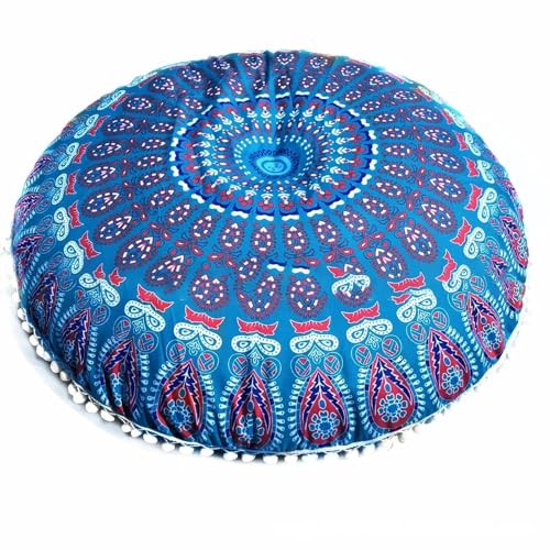 Funda de cojín de algodón para Suelo, Funda de cojín de Suelo Bohemia Decorativa Hippie, Funda de...