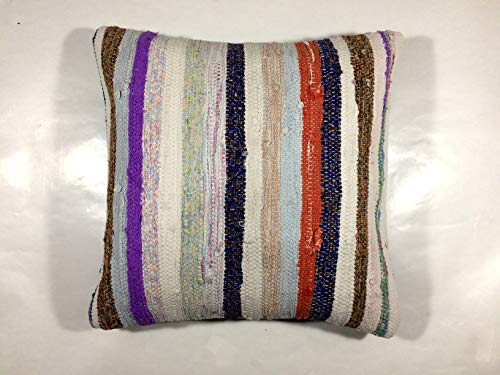 Funda de Coj&iacute;n Kilim 40x40 cm Kilim Cojines Funda de Cojin Etnico Kilim Hecha a Mano Almohada Kelim...