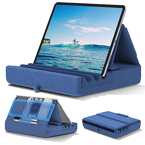 KDD Soporte de Almohada para Tablet,Soporte iPad Plegable para Cama,Regazo,Coj&iacute;n para Tablet con...