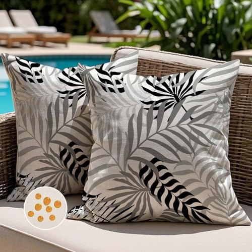Jayusaror Fundas de Coj&iacute;n para Exterior Impermeables Decorativas Sof&aacute; Fundas 40x40 cm para Jard&iacute;n...