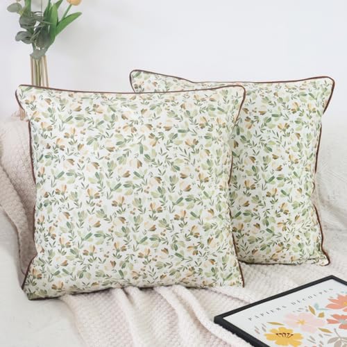 NIULAA Fundas de coj&iacute;n de terciopelo de doble cara de 45 x 45 cm, pack de 2 fundas de coj&iacute;n...