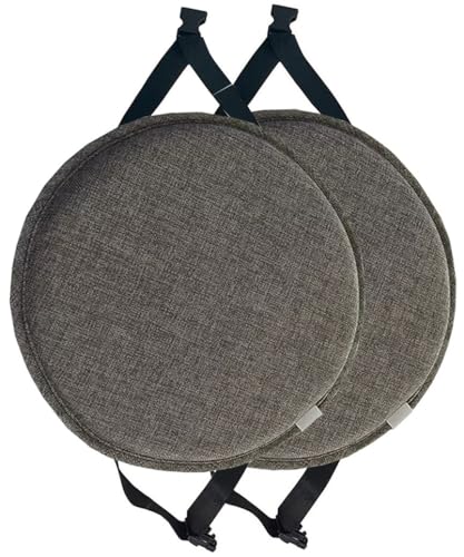 MOODMUSE Juego De 2/4 Cojines Redondos para Silla con Lazos, Cojin For Silla De Taburete Alto,Coj&iacute;n...