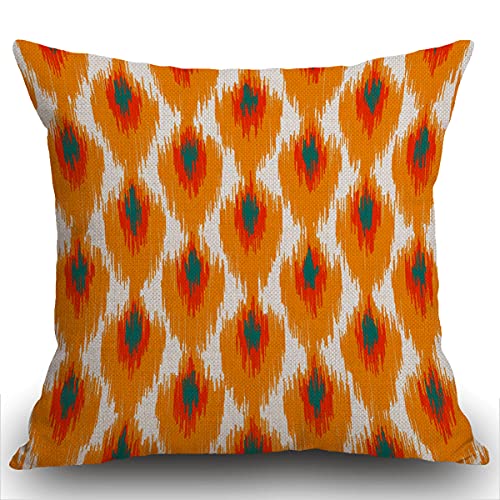 Smooffly Funda de coj&iacute;n decorativa, bonita funda de almohada de 18x18 pulgadas, dise&ntilde;o tribal de...