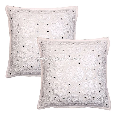 Stylo Culture Bohemio Fundas De Almohadones Decorativa 40x40 cm Algodón Espejado Forros para...