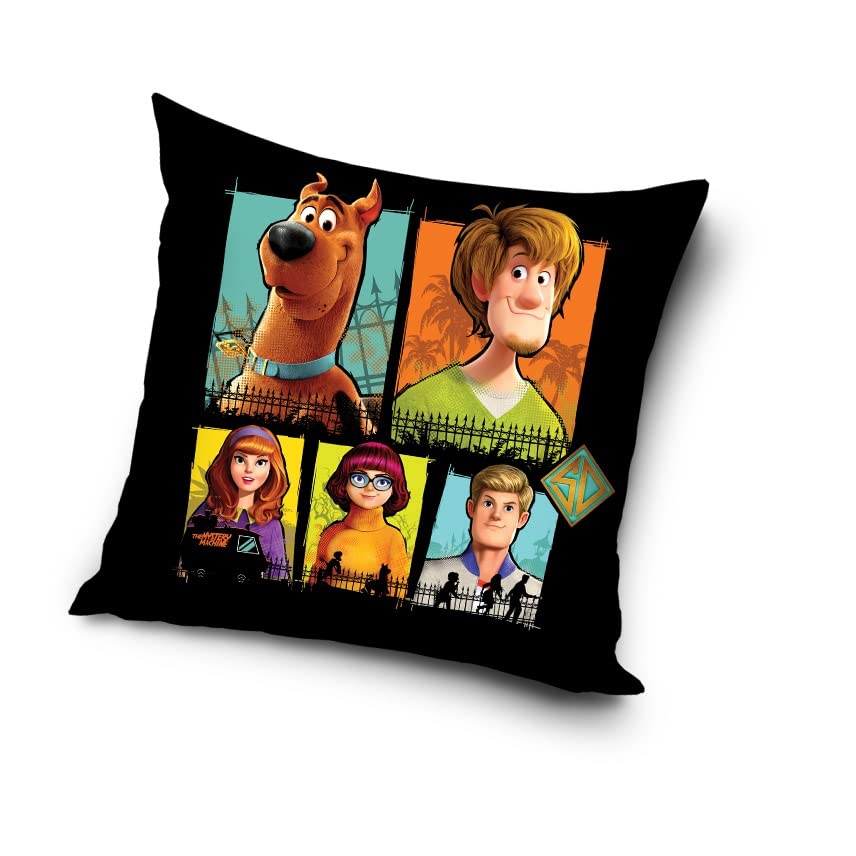 Funda de cojín infantil 40 x 40 cm, color negro