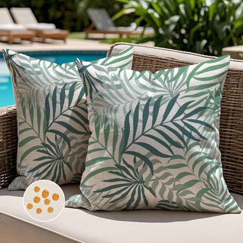 Jayusaror Fundas de Coj&iacute;n para Exterior Impermeables Decorativas Sof&aacute; Fundas 40x40 cm para Jard&iacute;n...
