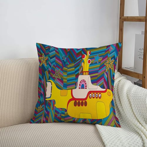 HRRASFAZF Funda de coj&iacute;n de 50 x 50 cm,Funda de Almohada Cuadrada de algod&oacute;n, Coche, Dormitorio,...
