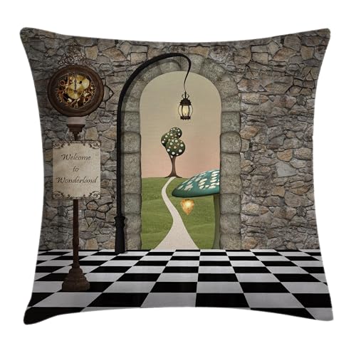 Fundas para Almohada Alicia En El Pa&iacute;s De Las Maravillas Bienvenido Al Pa&iacute;s De Las Maravillas...