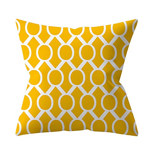 Funda Cojin Caja De Coj&iacute;n De Poli&eacute;ster Geom&eacute;trico Cubiertas Decorativas para Almohadas Sof&aacute;...